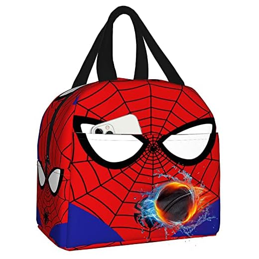 ACIQIUOL Lunch Bag for Boys - Lunch Box Reusable Prepare Lunch Box for Meal School Travel Tote Daily Storage M