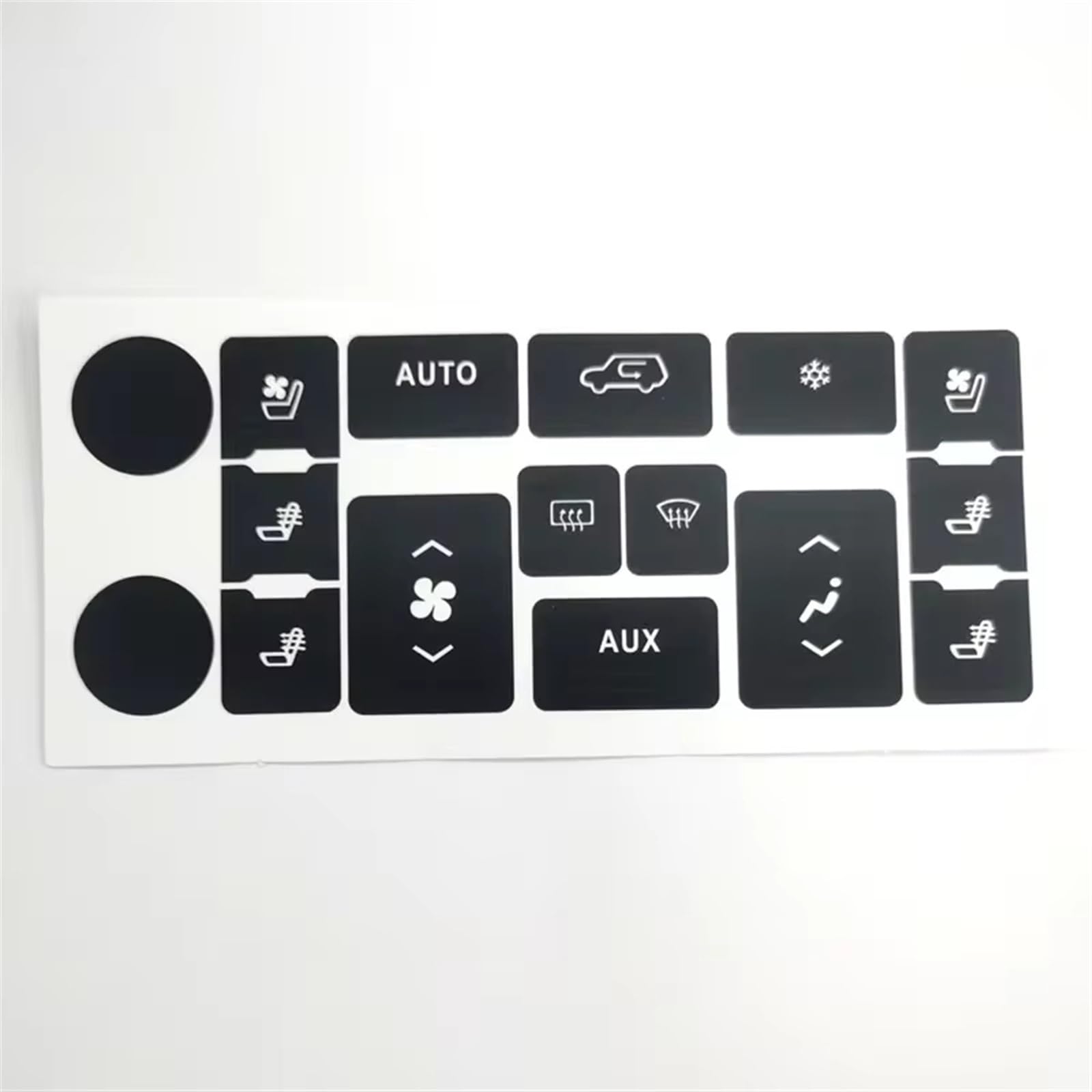 Button Repair Sticker Compatible with Cadillac for Escalade for EXT for ESV 2007-2014 Car Stickers Car Interior Climate Control Button Repair Decals Sticker