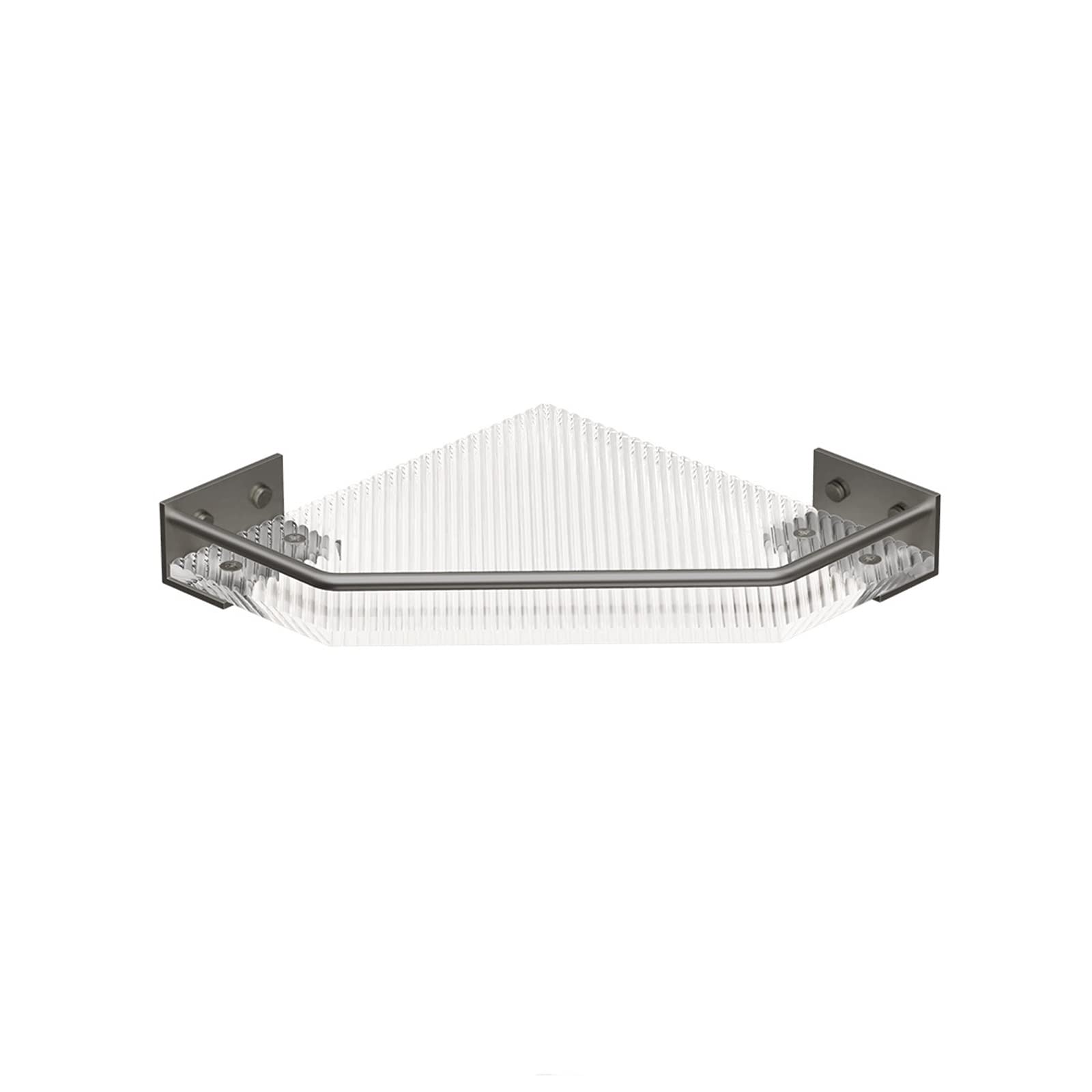 Corner Shower Caddy Shelf Basket Rack Rust Proof Aluminum Bathroom Shelf Shampoo Holder No Drilling Size Single layer