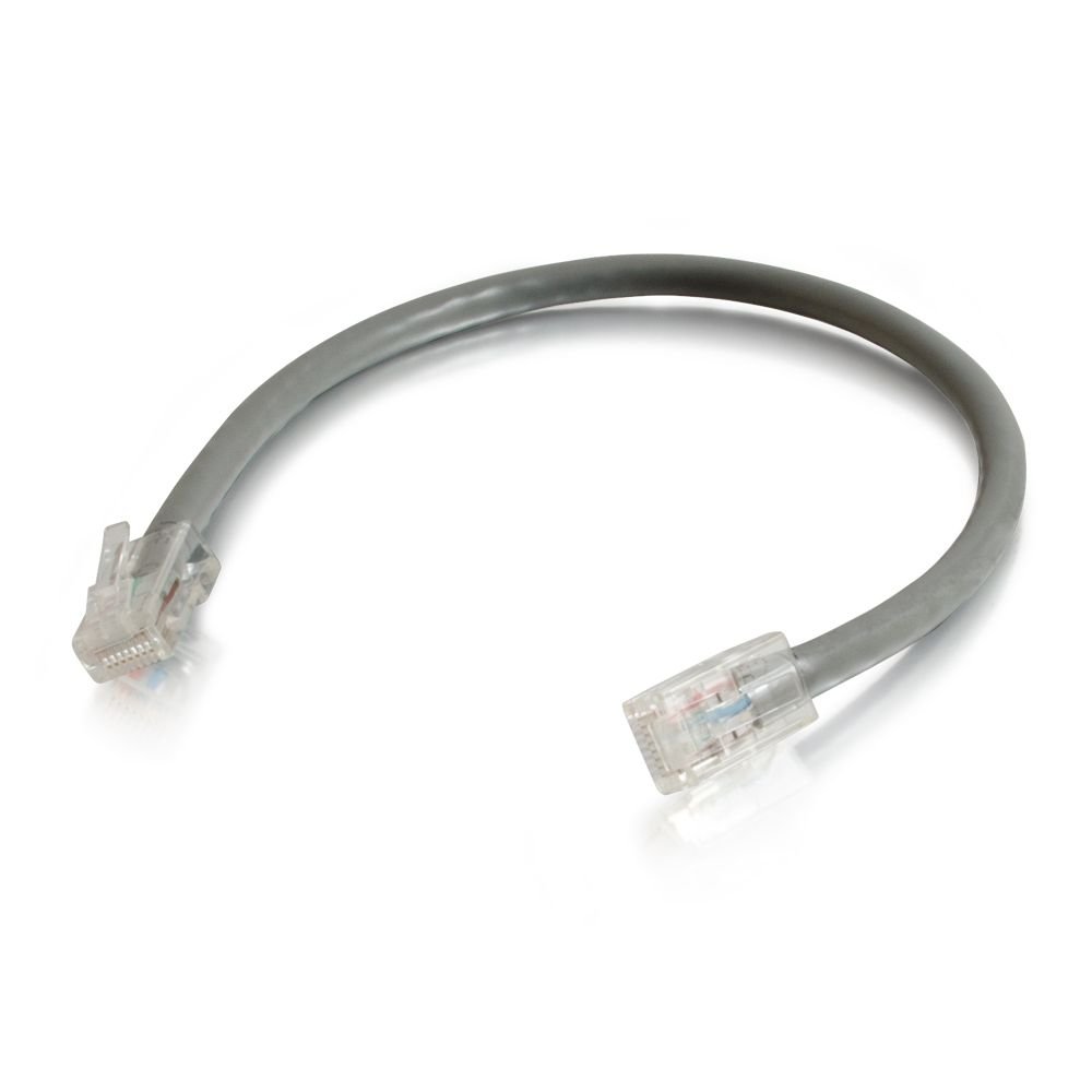 C2G 00515 Cat5e Cable - Non-Booted Unshielded Ethernet Network Patch Cable, Gray (8 Feet, 2.43 Meters)