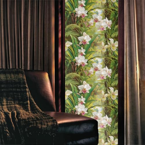 Vinilo decorativo adhesivo para ventana 40x300 cm verde miniatura 2