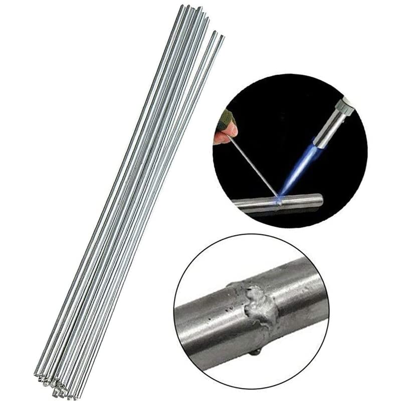 GatherTOOL 10Pcs/20Pcs Copper Aluminum Iron Stainless Steel Welding Rods Dia 1.6mm/ 2mm Cored Wire 33cm Length Universal Welding Rod No Need Powder Low Temp (Size : 1.6mm, Color : 20 Pieces)