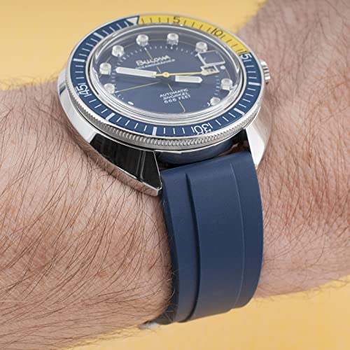 Image of StrapHabit Quick Release Rubber Watch Strap Band FKM 20mm 22mm 24mm