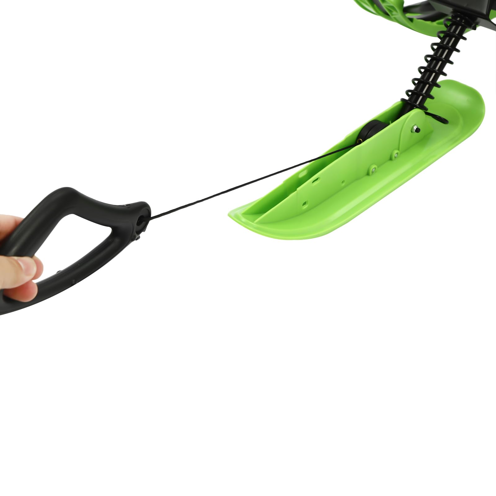 Luge à neige - 124 x 51 x 43,5 cm - 80 kg - Avec freins - Rembourrage réglable - Luge dirigeable classique pour enfants et adolescents