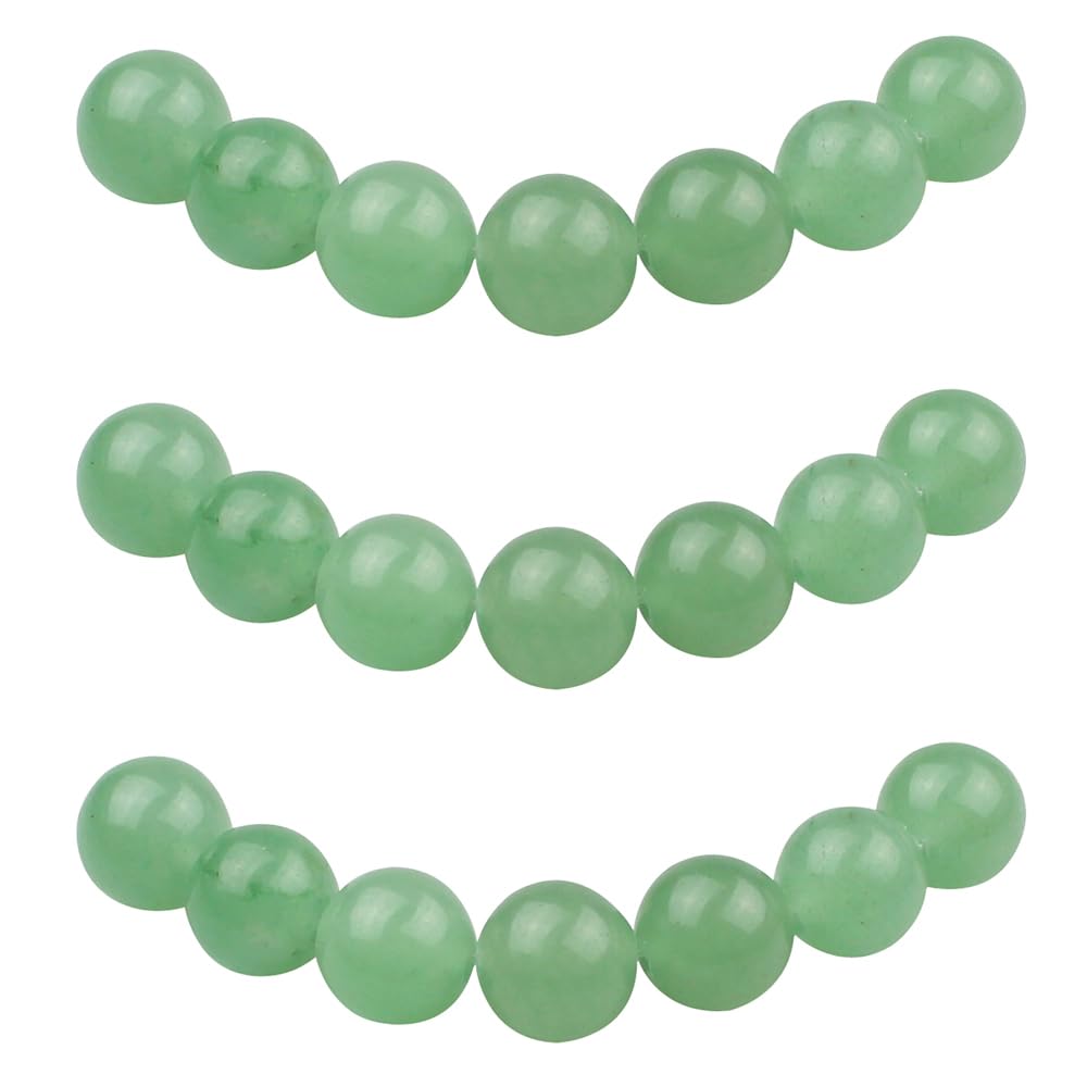 Acheter Perles D'aventurine Rose En Pierre Naturelle, Rondes, Amples, Pour La Fabrication De Bijoux, 15 Pouces, 4, 6, 8, 10, 12mm