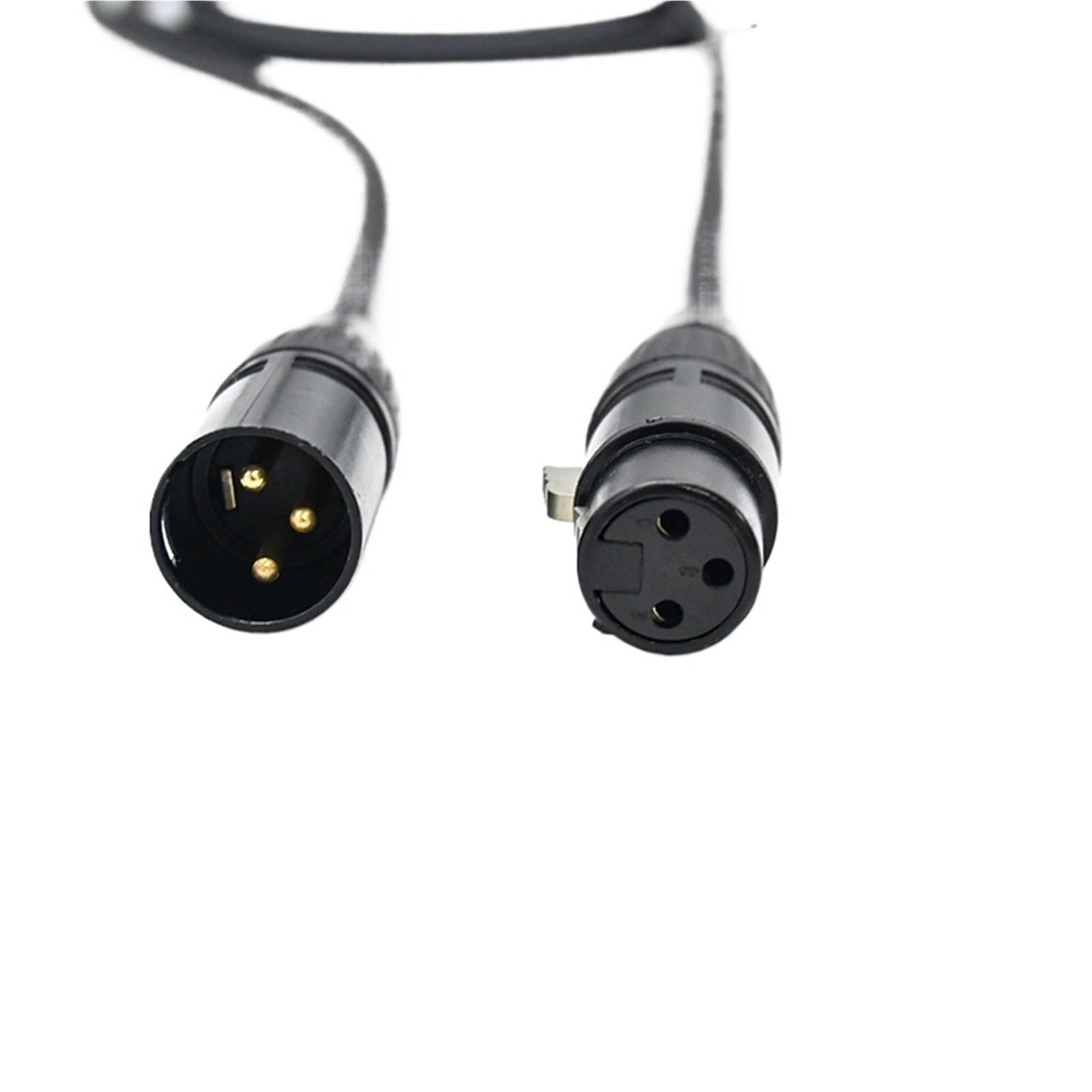 Kabel 3-biegunowy, 110 omów, 0,5/1/1,5/2/3/5/10 m, wtyczka na gniazdo, 3-biegunowy kabel przyłączeniowy DMX512 do oświetlenia scenicznego i sprzętu DJ-a (1 m)