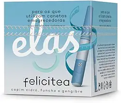 Chá Funcional Felicitea Linha Elas – Vida Fit – Apoio ao Emagrecimento Saudável e Controle de Apetite – 15 Sachês de 3g