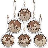 ★【Problemlose Präsentation】: Präsentieren Sie Ihren Glauben ganz einfach mit dem Lanyard-Design des Jesus-Krippenornaments. Es sind keine zusätzlichen Werkzeuge erforderlich, es kann sofort an Ihren Weihnachtsbaum gehängt werden.