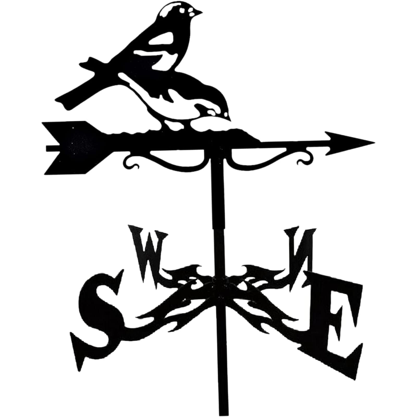 TAXXII Classic Weathervane Rooster Figurine Wind Vane For Yard Metal Vintage Style Stainless Garden Stake for Cupolas Farm Sheds