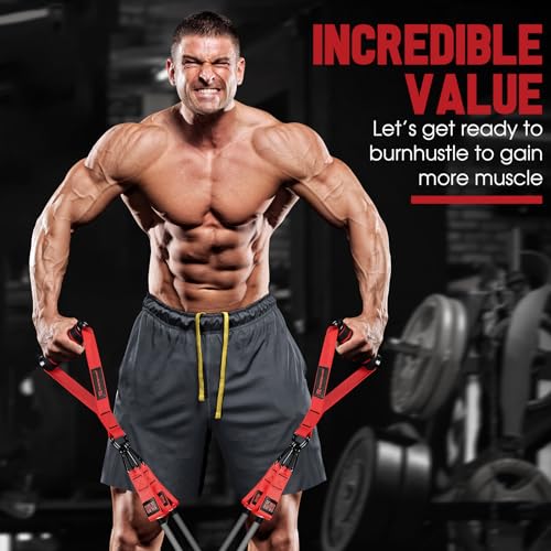 Image of Heavy Resistance Bands for Working Out, 300lbs /360lb /420lb Exercise Bands Workout Bands with Handles, Door Anchor, Ankle Straps, Home Gym Workout Equipment for Men Fitness Strength Training Stretching