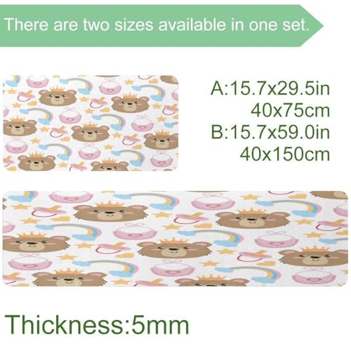 2 alfombrillas de cocina lavables para proteger el cuarto de lavado y pasillo 4