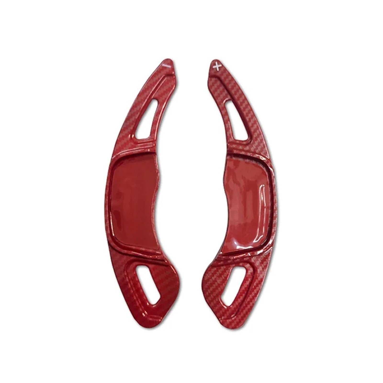 Xxiucj Car Paddle Shifter Extensions for VW for for GTI for Tiguan for Sciricco for Touran for Sagitar for Polo for MK7 for GTD for GTE Car Shift Paddle Shifter(Red Carbon Fiber)