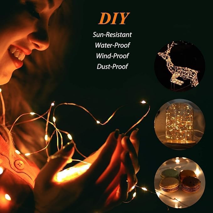 2-Pack 200 LED Solar Fairy Lights Outdoor, Upgraded Oversize Lamp Beads & Super Bright Solar String Lights Outoor, 8 Modes Solar Lights for Garden Patio Decorations