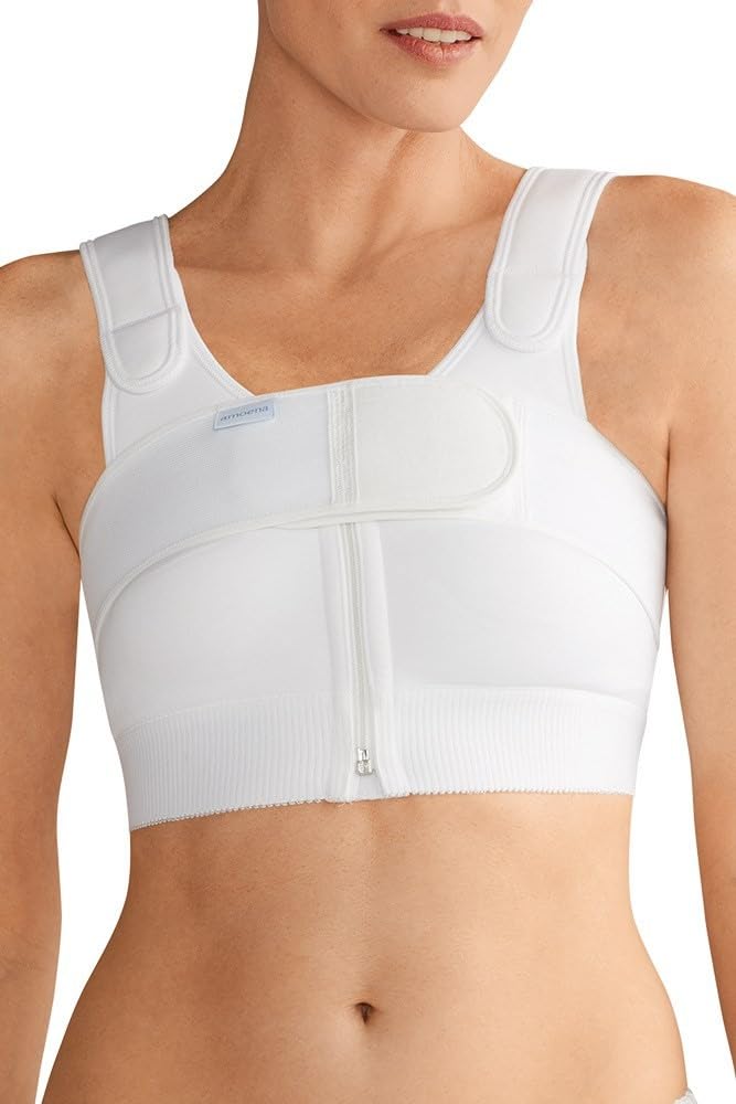 amoena Compression Belt Kompressions-Gürtel | Individuell anpassbar durch Klettverschluss | Größe: 115 | Farbe: weiß | Anatomisch geformt | Hautfreundliches Material | Dehnbares Material