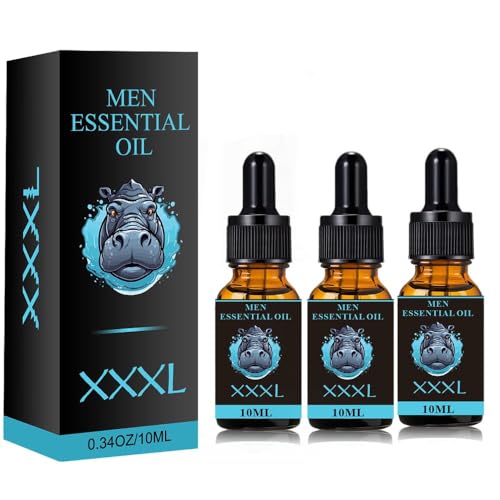 XXXL Penisvergrößerungsöl,Peniswachstumssteigerung, schnellere Penisvergrößerung für Männer, Wachstumsöl, Männermassageöl, Energie für Männer zur Pflege, Leistungsverzögerung, Kraftsteigerung (M,3PC)