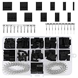 QLOUNI 620 Stück 2,54mm Dupont Stecker kit, männlich weiblich Dupont Kabel Stecker, Dupont Buchse Anschluss Gehäuse weiblich, 40 Pin polig Header Single Reihe Männliche und weibliche Stiftleiste