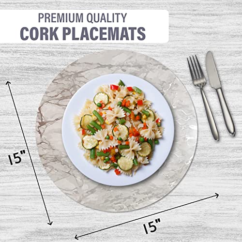Placemats Dining Table Place Mats, Kitchen Mat Placemats Table Decor Placemats For Kitchen Table Washable Heat Resistant Dining Table Non Slip Set Of 2 Marble Round 15 X 15 In Silver #TOP1
