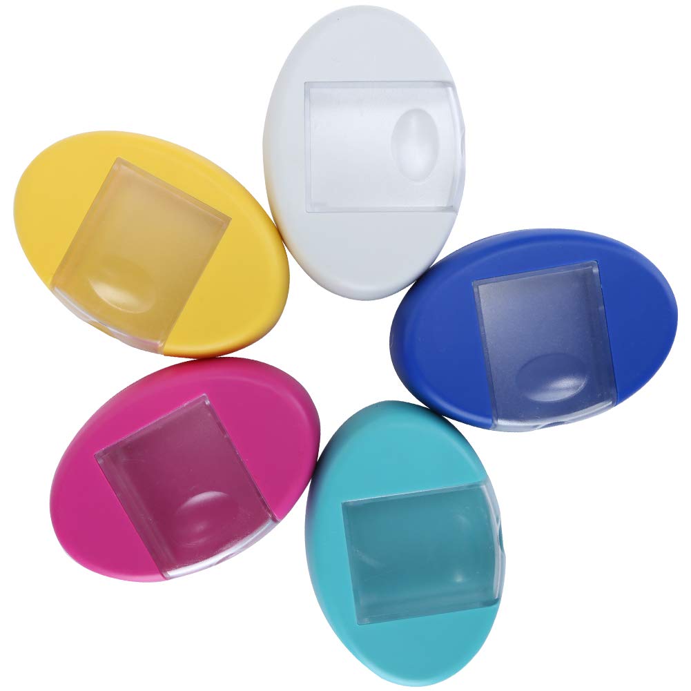 Alfiletero de Costura Magnético con Ranura Central – 5 Colores, Potente Imán para Almacenamiento de Alfileres, Carrito Multiusos para Agujas, Clips de Papel y Pequeños Objetos Metálicos,