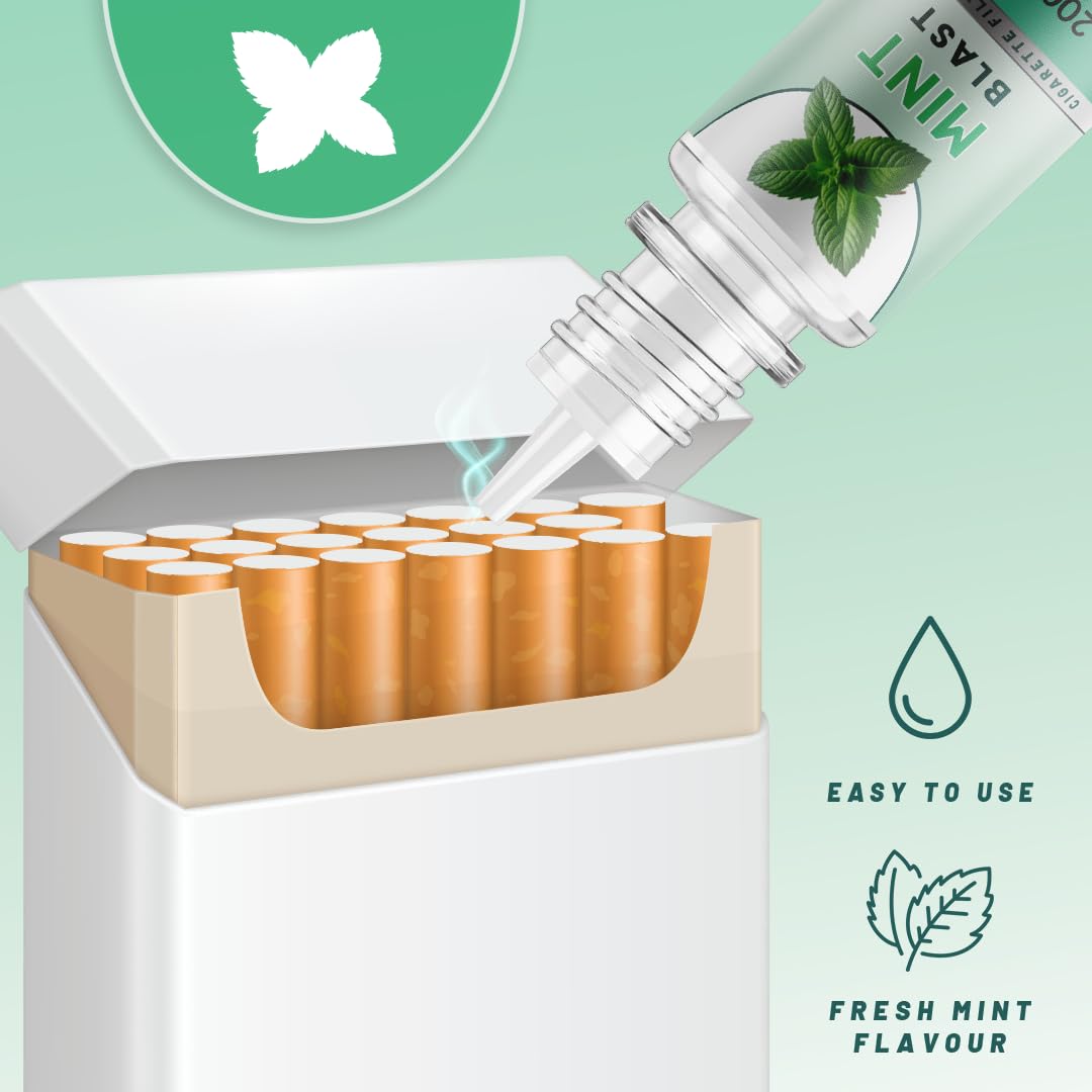 Mint Blast (5 PACK) Filter Drops For Cigarettes-50ml per pack, Enhancing  Cigarette Tips with Long-Lasting Taste, Make Menthol Cigarettes Alternative  To Menthol Cards, Crushball Capsules. : Amazon.ie: Health & Household