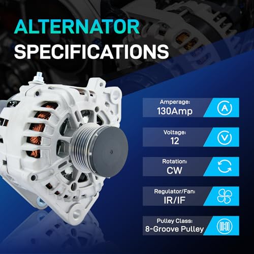 Image of BDELI 7791N Alternator Replacement New for Ford 97-01 F150 5.4 4.6L Expedition, 97-99 F250 V8 Econoline Super Duty, 97-01 E-Series E-150 E-250 E-350 Econoline, for 98-00 Lincoln Navigator 5.4L