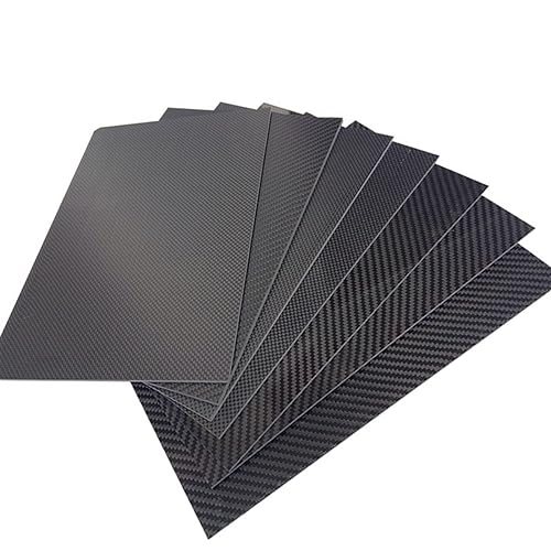 245x395mm 3K High Strength Carbon Fiber Board Panel Thickness 0.25mm-6mm RC Model Composite Hardness Material Matte Surface 3k Carbon Fiber(0.5mm Twill Matte)