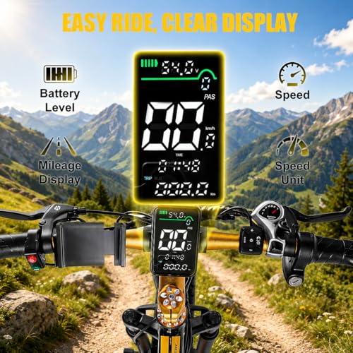 Image of Electric Bike for Adults, 1500W Peak E Bikes, 28+MPH, 26 inch Fat Tire Ebikes | 48V 15Ah|20Ah Electric Mountain Bike, 60|70+ Miles Electric Bicycle,7 Speed