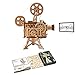 JDH Giocattolo Puzzle in Legno 3D per Adulti, proiettore cinematografico Portatile Puzzle in Legno Modello Meccanico Kit Artigianali Fai-da-Te, Regalo di Natale/Compleanno per Adulti Bambini