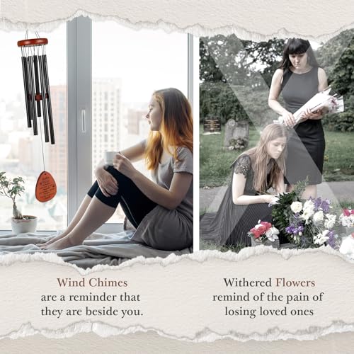 Image of SteadStyle Memorial Gifts for Loss of Sister, Memorial Wind Chimes, in Memory of Loved One, Bereavement Gifts, Sympathy Gift for Loss of Sister, Home Decor Outdoor Garden Patio