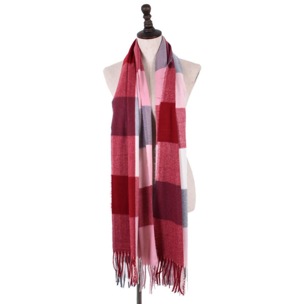 Écharpe Echarpe Plaid Femmes Hiver Chaud Long Foulards Douce