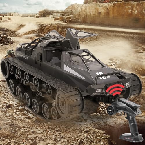 Image of Mostop Remote Control Crawler High Speed Off-Road 4WD RC Car 2.4 Ghz RC Army Truck 1 /12 Drift RC Car for Kids Adults