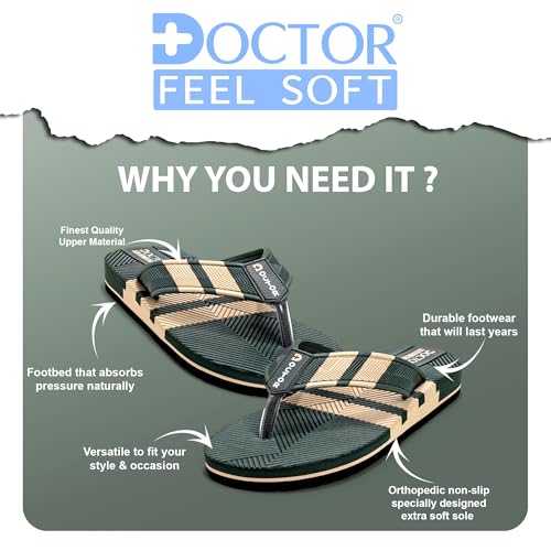 Image of Men Stylish Thong Slippers with Textured Anti-Slip Sole, Comfortable Cushioned Footbed, Lightweight Everyday Wear Slippers for Indoor and Outdoor Use
