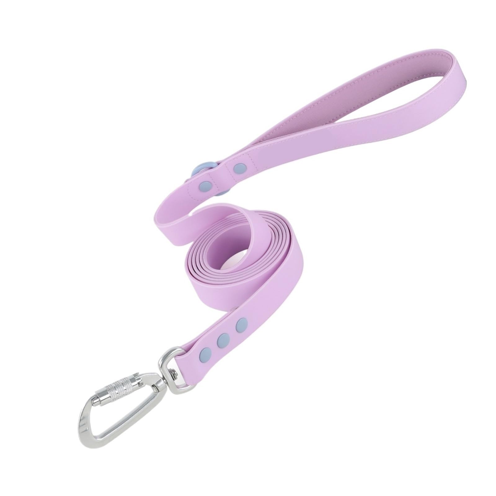 Poignée universelle de laisse pour chien en PVC violet taille S