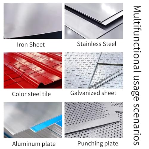 Grignoteuse en métal sans fil – Cisaille électrique haute puissance pour une coupe efficace des tôles d'acier et d'aluminium avec tête rotative
