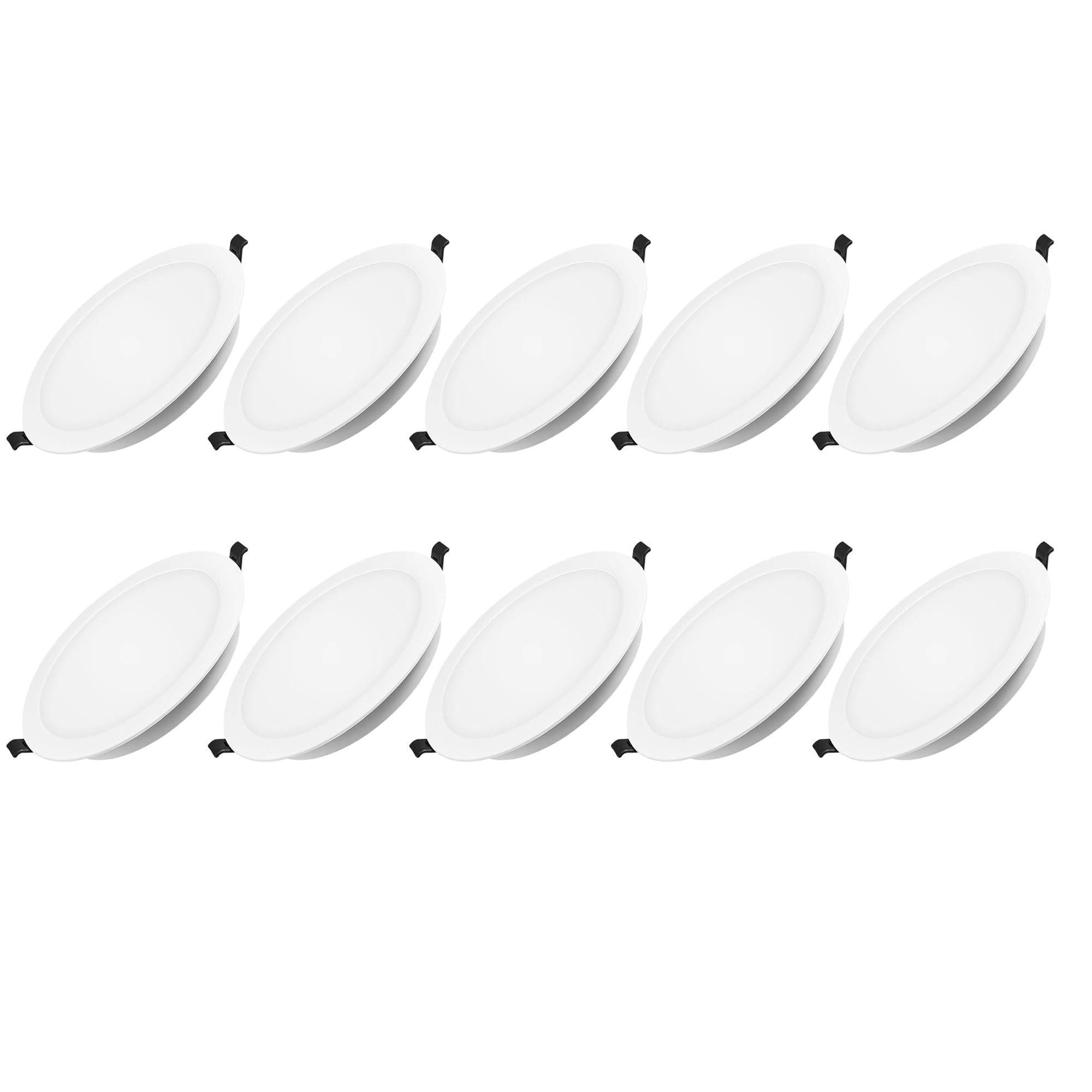 5W LED Round Recessed Ceiling Flat Panel Downlight Ultra Slim Lamp Cool White 6000K for Commercial Lighting Office Corridors