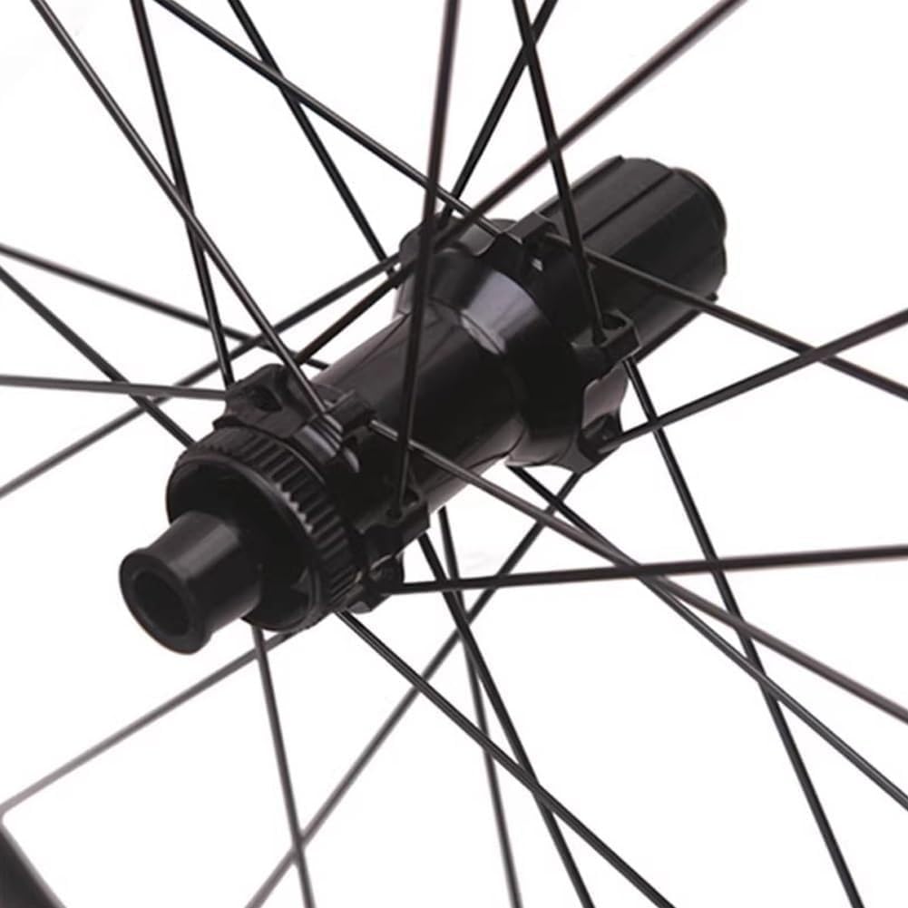 Ruote per Freni A Disco 50Mm Set Ruote da Corsa in Carbonio 700C Center Lock per ASSE Passante 21Mm Larghezza Interna Compatibile con Copertoni A Spago E Tubeless, Sistema A Cricchetto 36T