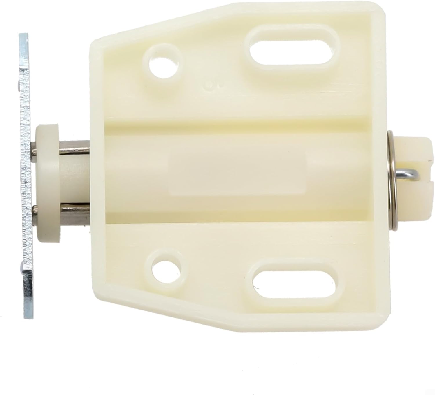 Magnetic Door Catch Closers for Cabinets and For Wardrobes, Push to Open Design for Quiet Closing Action (Beige)