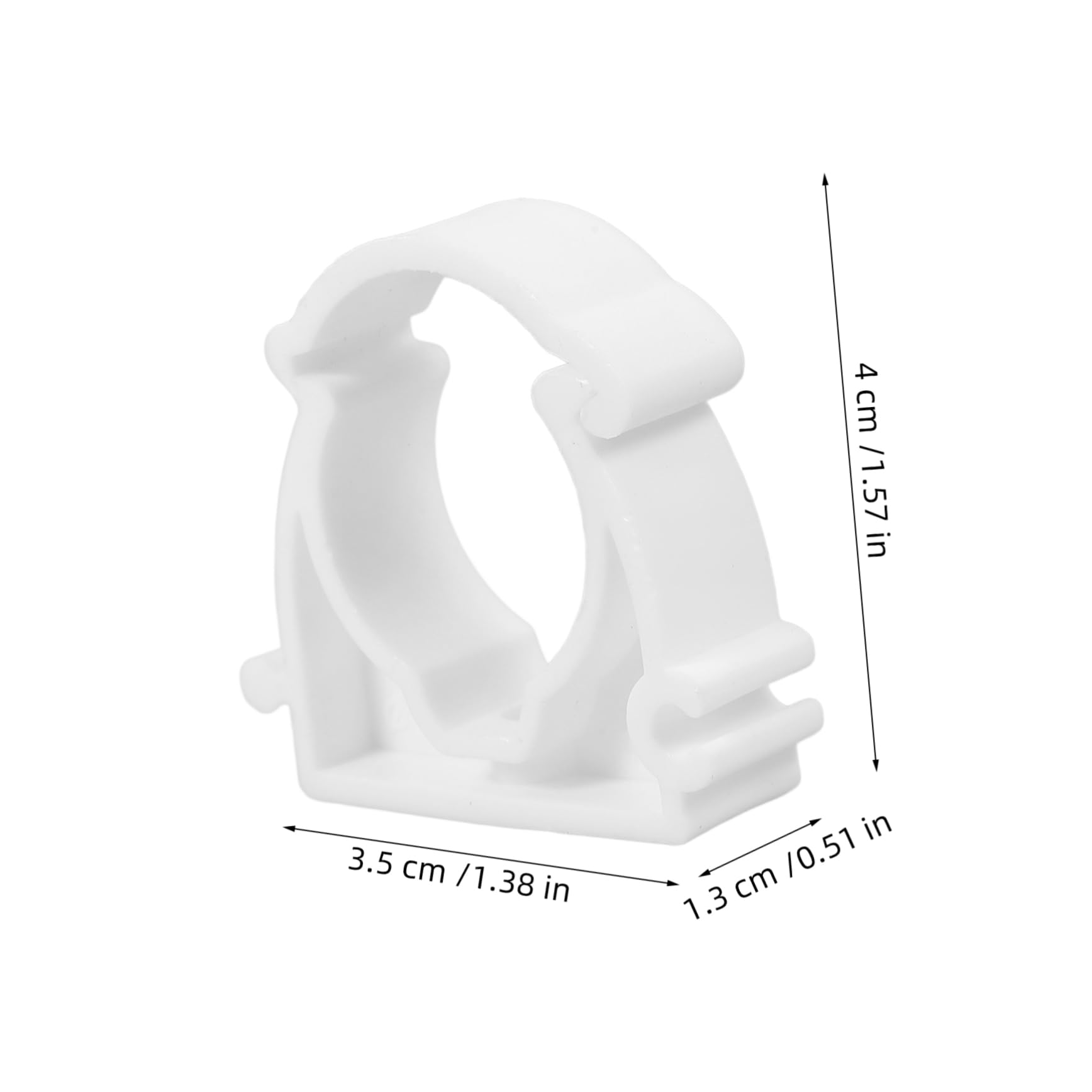 Cabilock Versatile 20mm Pipe Clips Push-in Plastic Pipe Fixing Bracket Water Supply Clamp Hose Fasteners