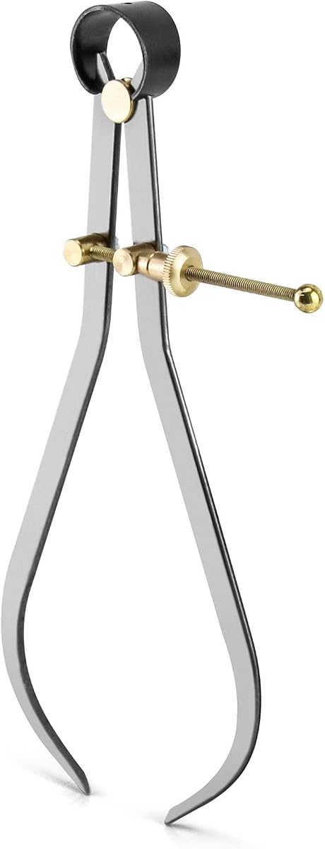 Precision Spring Dividers Calipers, Nut Adjustment 8 Inch Jaw Capacity