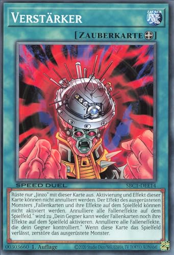 Verstärker SBC1-DEE14 Common Deutsch Boosterfrisch 1. Auflage - Speed Duel: Streets of Battle City - mit ReCollectibles-Versandschutz - für Yu-Gi-Oh!