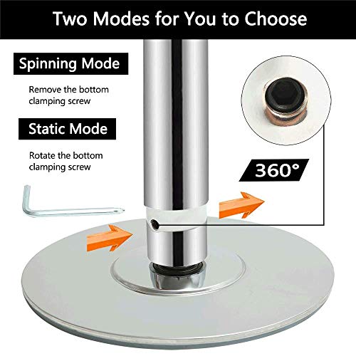 image for HBOKIT Stripper Pole Spinning and Static Dance Pole Portable Removable