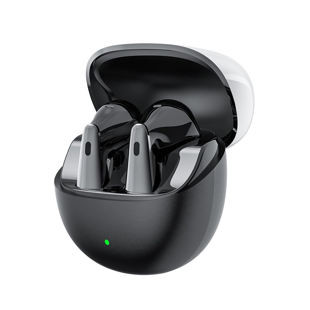 Wireless Earbuds Bluetooth V5 4 Noise-Canceling Headphones ANC ENC Six-Microphone Talking Noise-Absorbing Wind-Dampening Headset 36H Playtime IPX5 Waterproof