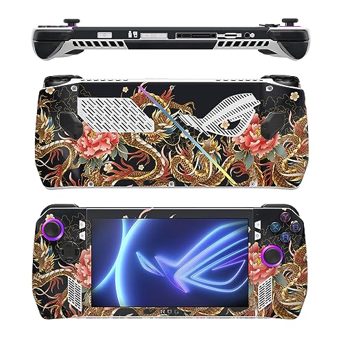 Image of MightySkins Skin Compatible with Asus ROG Ally - Stitch Dragons | Protective, Durable, and Unique Vinyl Decal wrap Cover | Easy to Apply, Remove, and Change Styles