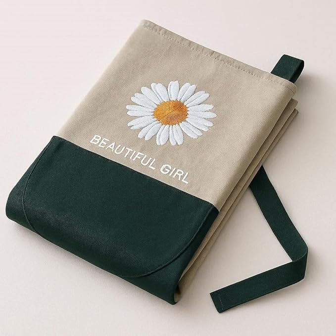 Image of HROY Kitchen Apron for Women & Men with Pocket & Side Towel | Kitchen Apron for Women & Men with Pocket & Side Towel | Reusable Cooking Chef Apron for Home Kitchen
