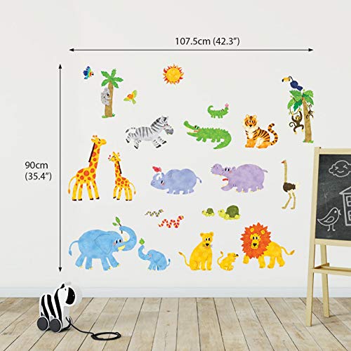 Vinilos decorativos Jungle Animals para niños miniatura 3