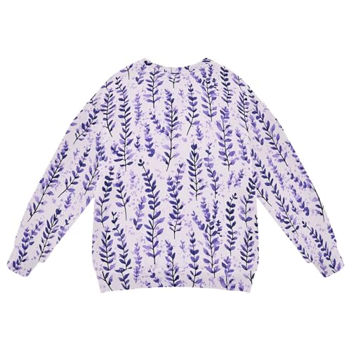 JUNZAN Purple Lavender Little Kids Sweatshirts Hoodies Long Sleeve Boys Sweat Shirt Athletic 4T2