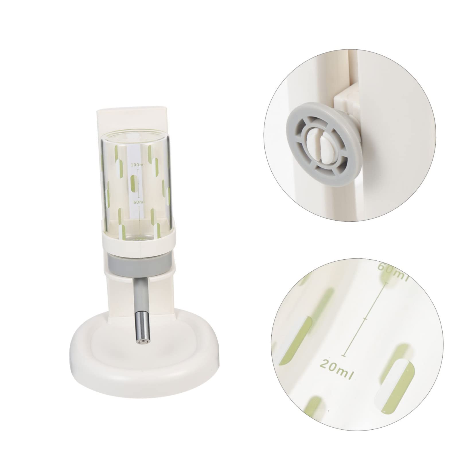 Levemolo Professionelle Hamster Wasserflasche aus Abs und Pp mit Transparentem Design Auslaufsicher und Einfach zum Beobachten des Wasserstands für Kleine Haustiere im Haushalt