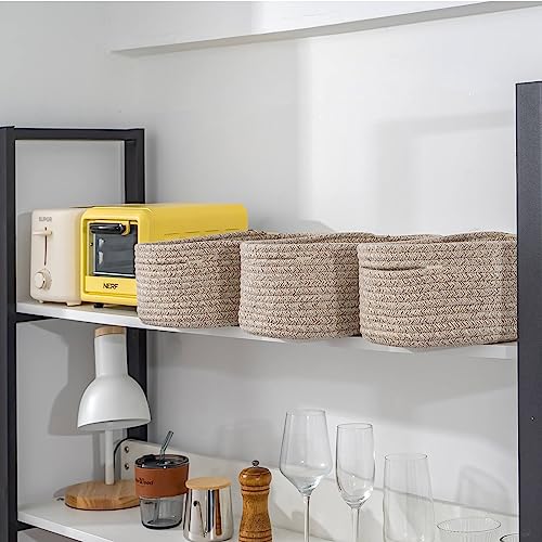 Cubesland RECTANGULAR STORAGE BASKETS-1202 Small Storage Baskets For Shelf,Cube Organizer Basket Bin,Woven Baskets thumb #6