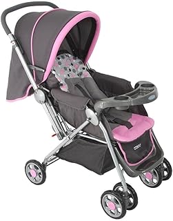 Carrinho de Bebê Cosco Kids, Reverse, Rosa