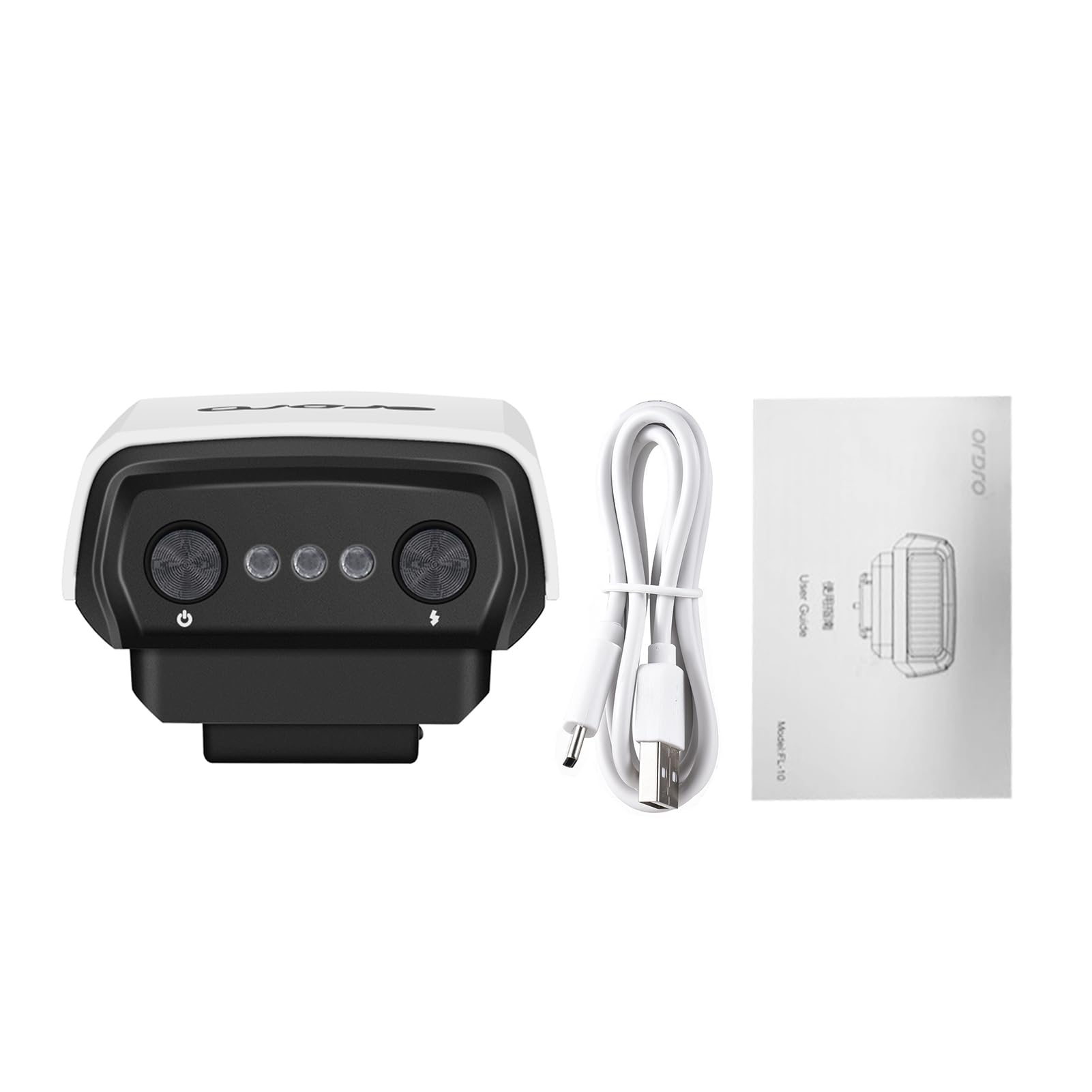 Mini flash de cámara, flash GN8 6500K, brillo de 3 velocidades, flash manual/automático, batería incorporada para Canon, Nikon, Sony, Fujifilm, Olympus, cámaras Panasonic (blanco)