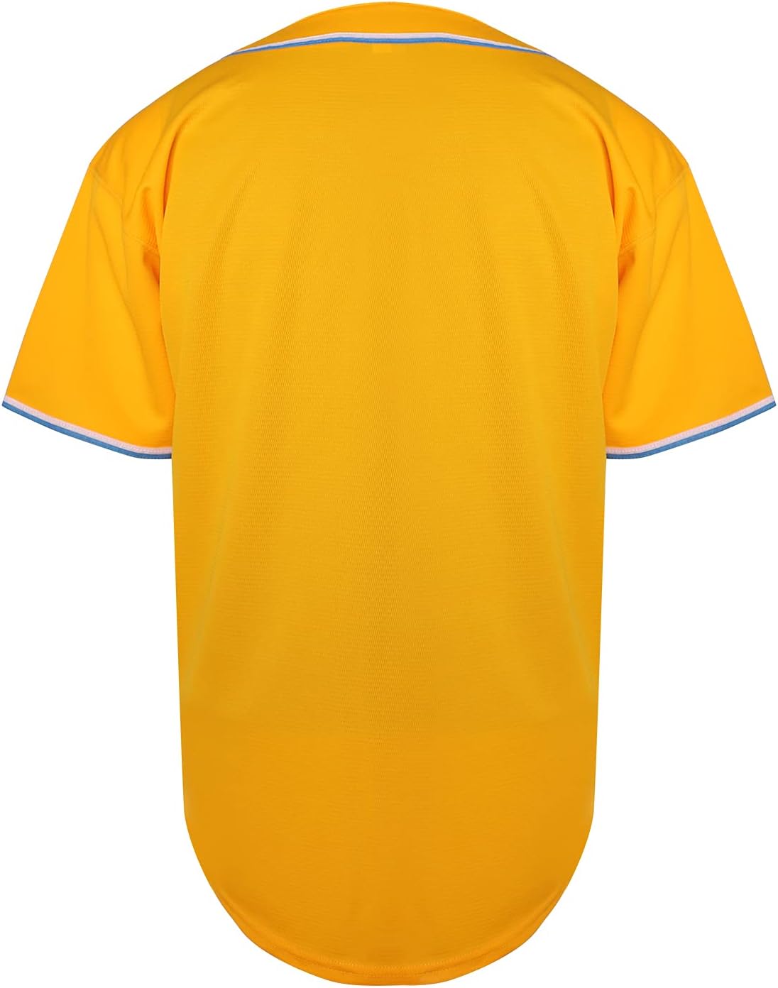 Blank Plain Hip Hop Hipster Button Down Baseball Jersey, Short Sleeve Active T Shirts - Image 2